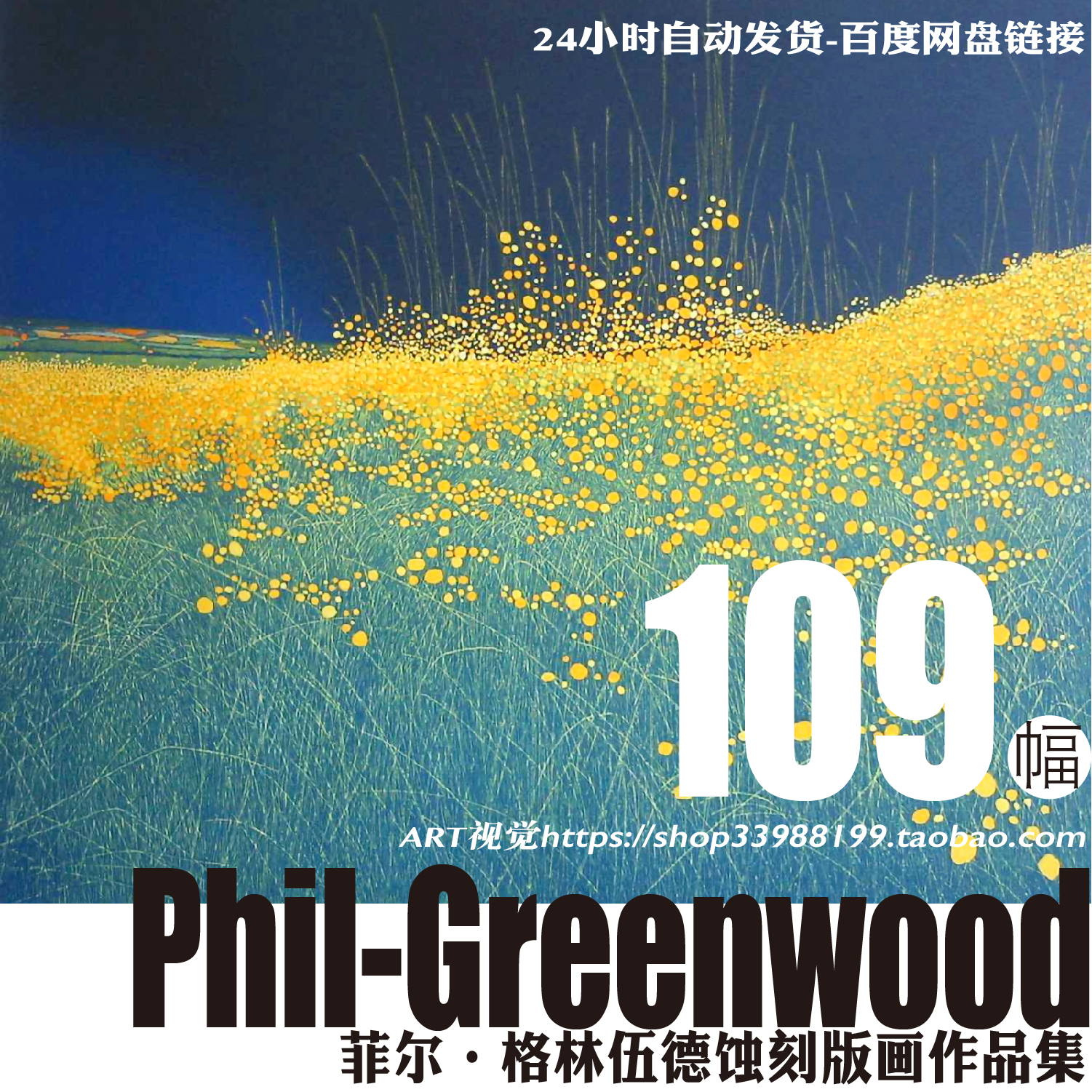 英国菲尔·格林伍德Phil Greenwood蚀刻版画诗意风景作品临摹素材
