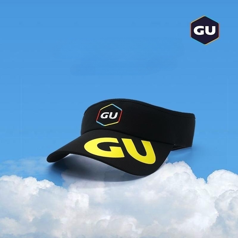 GU运动空顶帽速干吸汗遮阳防紫外线防晒大檐跑步越野马拉松户外