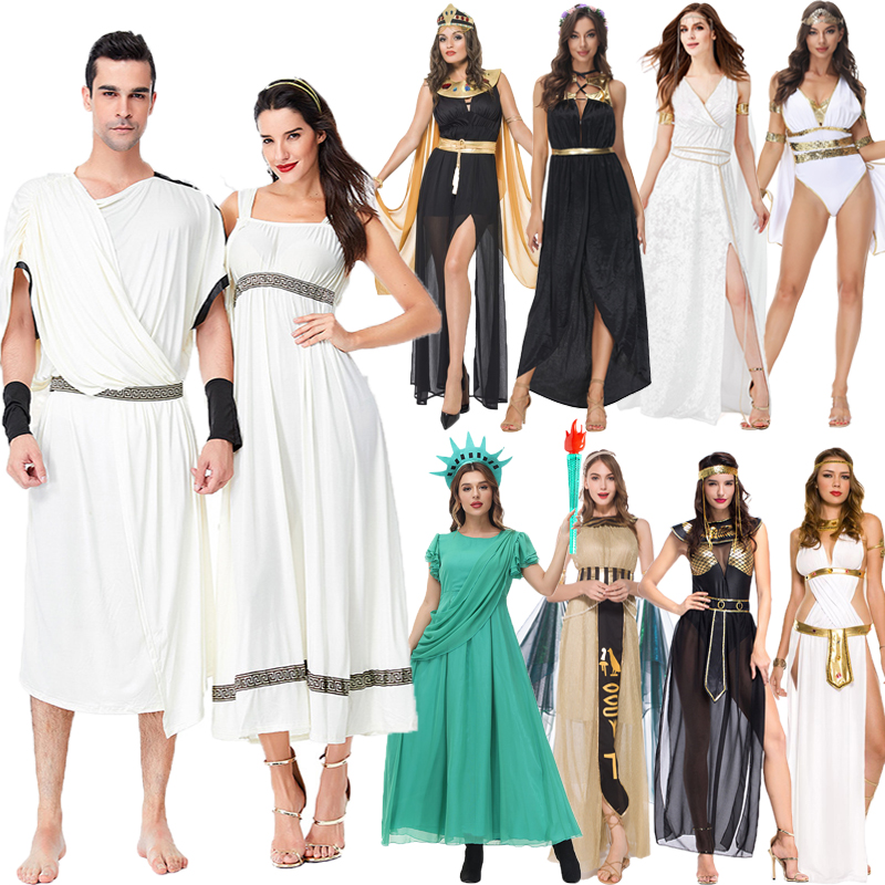 成人女埃及艳后衣服cosplay法老服装古希腊雅典娜女神 阿拉伯长裙
