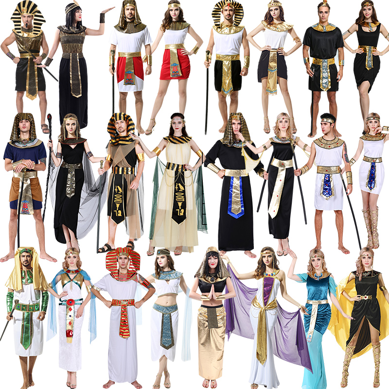 cos万圣节服装女大人成人埃及法老艳后衣服古希腊中东阿拉伯长袍