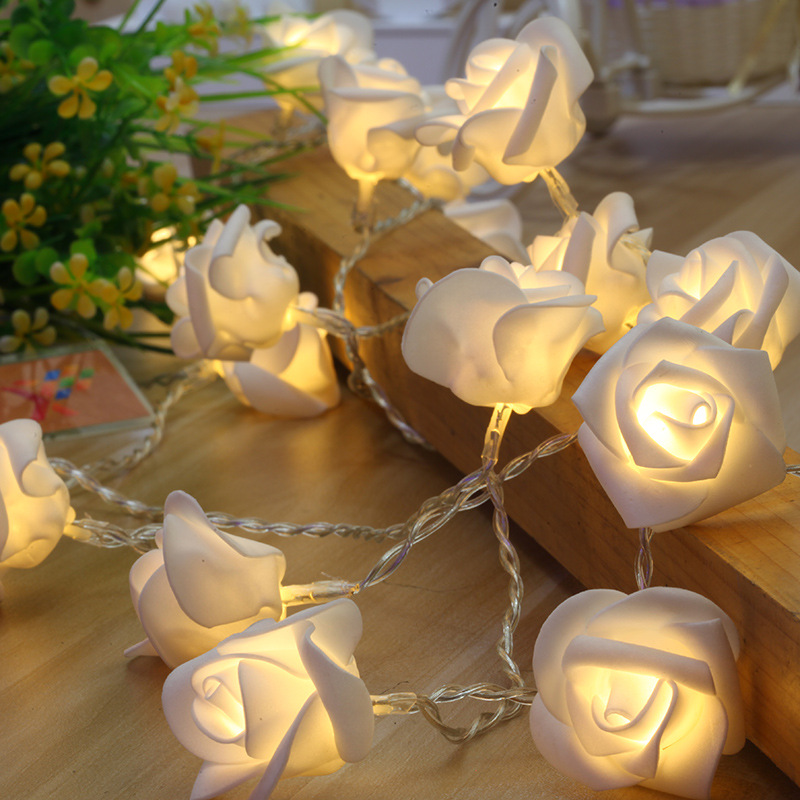 浪漫玫瑰花灯串表白温馨布置房间装饰创意闺蜜情人礼物节日彩灯