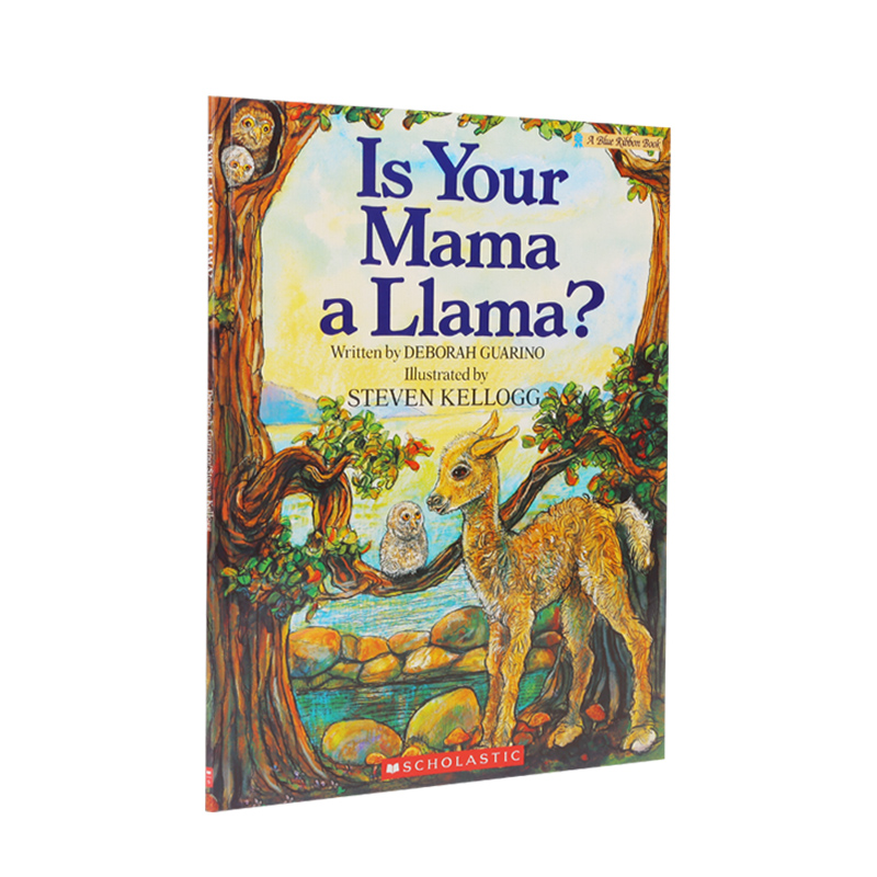 送音频英文原版绘本Is Your Mama a Llama羊驼妈妈廖彩杏推荐有声书单你的妈妈是羊驼吗幼儿英语启蒙图画书
