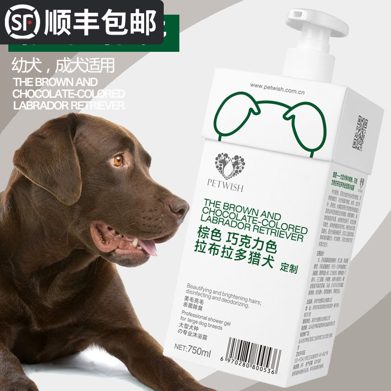 咖啡色棕色拉布拉多犬专用狗狗沐浴露杀菌除臭止痒宠物洗澡用品