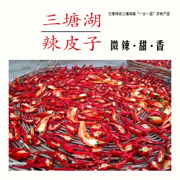 新疆巴里坤三塘湖农产品微辣干红辣皮子拌面大盘鸡辣子鸡500g