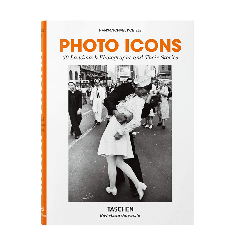 现货Photo Icons[图书馆系列] 摄影传奇:50个标志性的照片和他们背后的故事 原版艺术图书[TASCHEN]