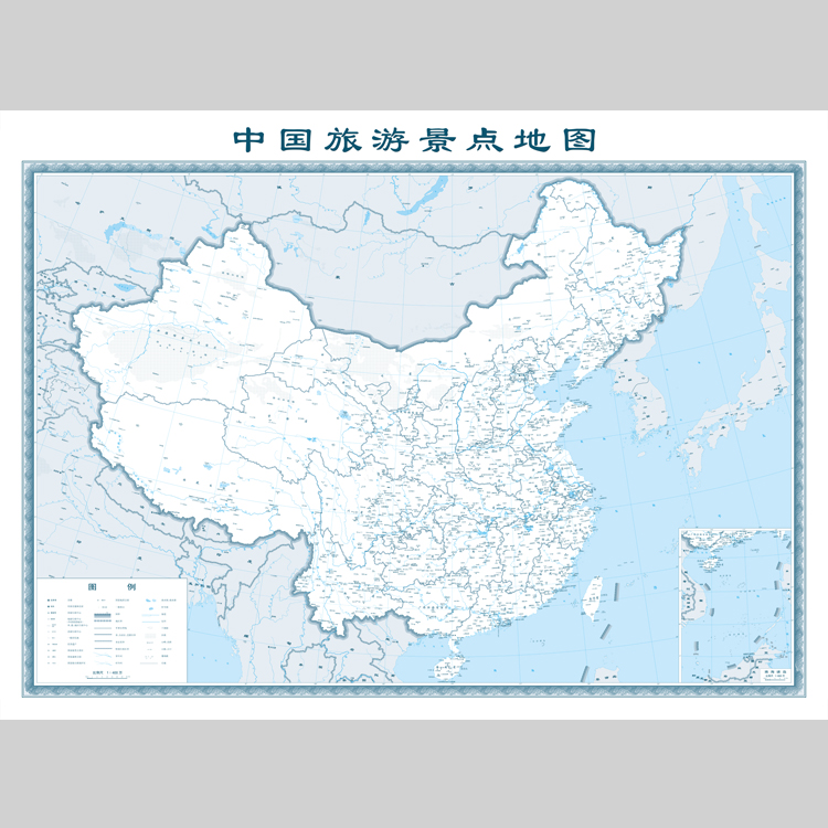 中国旅游景点分布地图电子版设计素材文件
