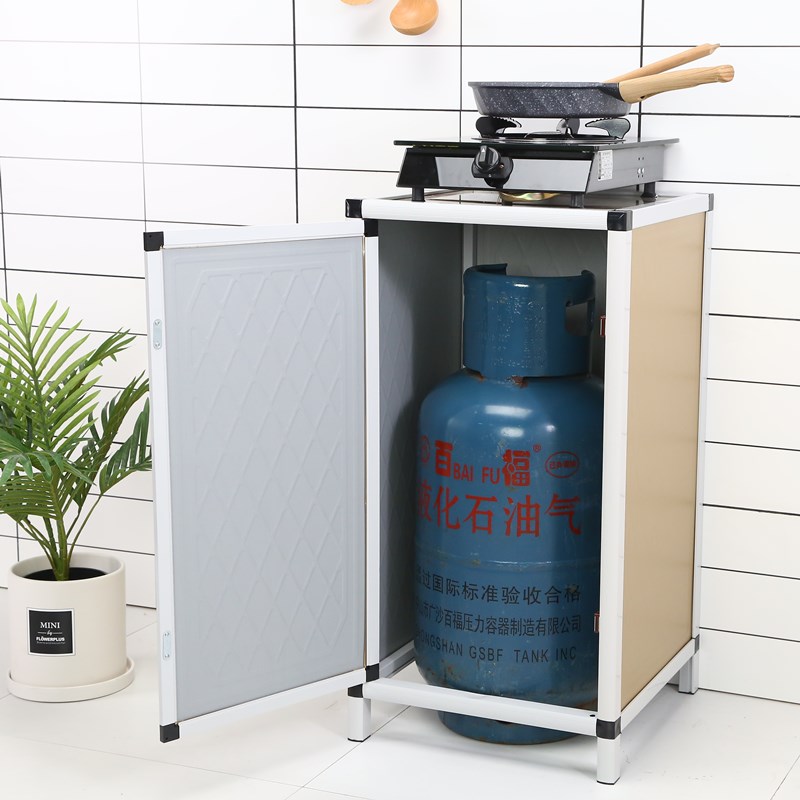 灶台柜燃气灶气瓶橱柜简易组装经济型厨房柜子水桶柜储物柜茶水柜