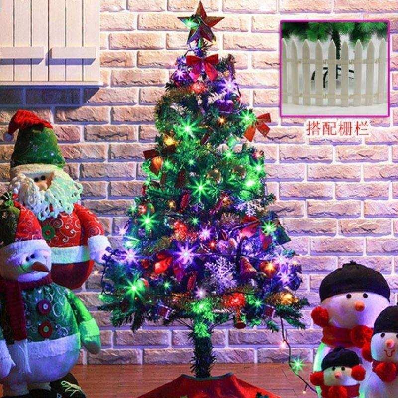 速发雪人简单外景许愿树会唱歌圣诞树家用diy发光办公桌摆件圣诞