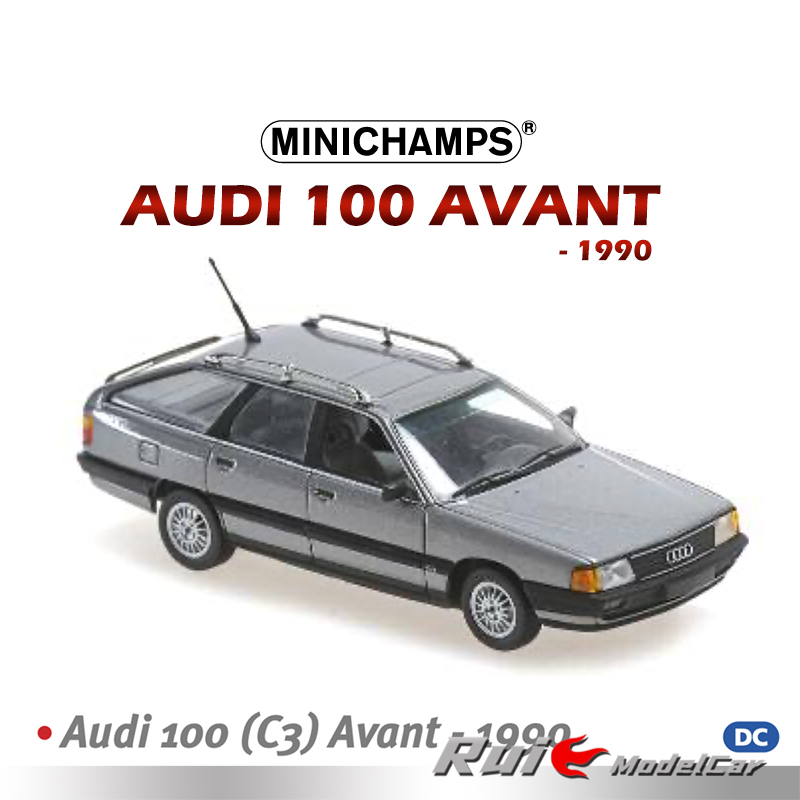 预1:43迷你切奥迪AUDI 100 C3 AVANT 1990合金旅行版轿车汽车模型
