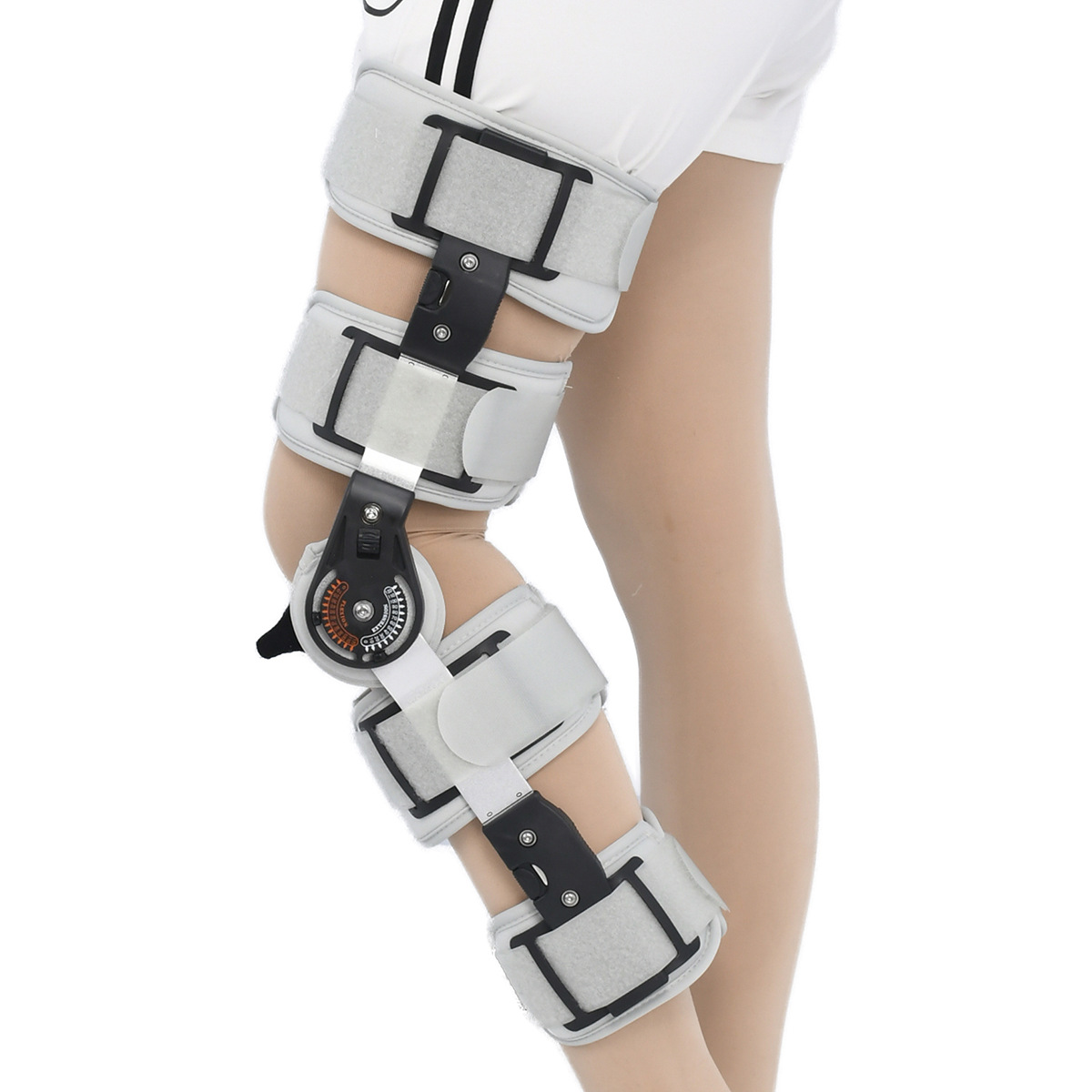 可调膝关节损伤固定支具十字韧带半月板磨损护具髌骨骨折支具zl