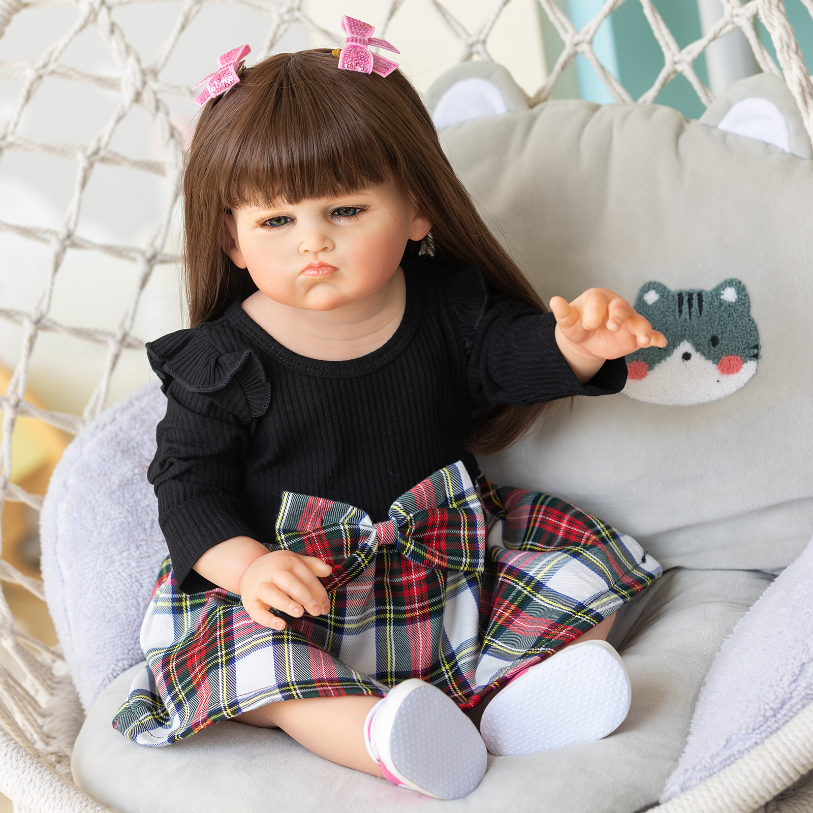 70厘米仿女童Grace服装模特3-6个月宝宝真人比例 创意礼物可爱
