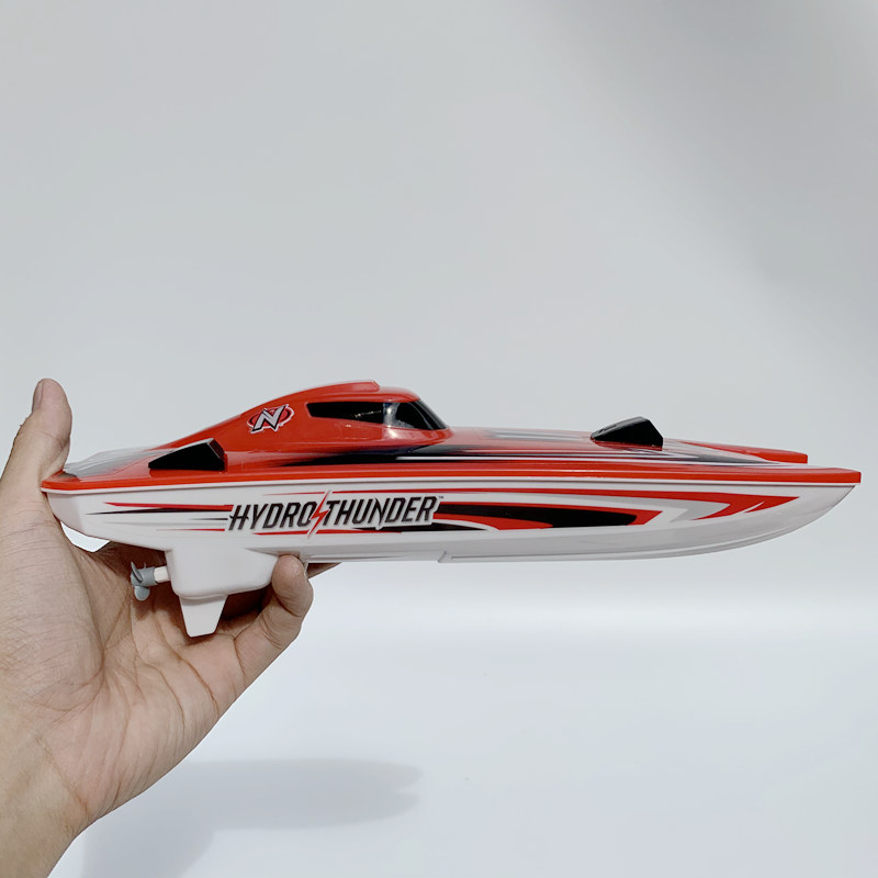 出欧美日航儿童无线水上快艇电动玩具小孩遥控船1:24船模双螺旋桨
