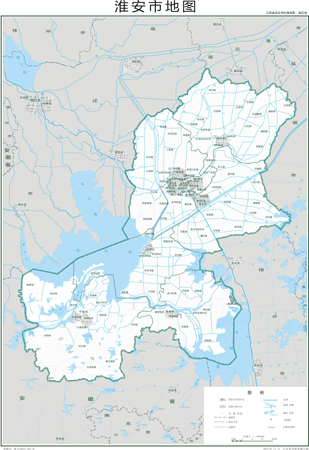 淮安市2地图水系河流湖泊交通行政区划旅游铁路地形卫星流域地势