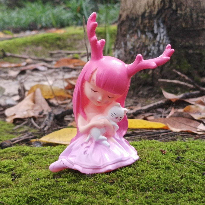 森林小精灵系列鹿灵公主仙子精灵公仔玩具模型摆件手办蛋糕装饰