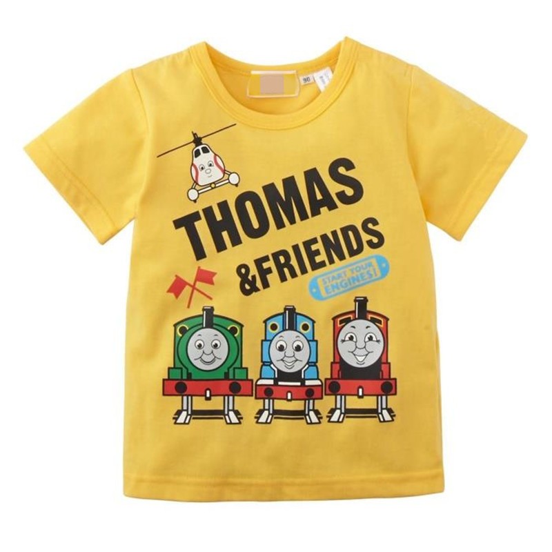 2件包邮夏季男孩衣服童装汤玛士衬衫纯棉体恤衫短袖火车头托马斯