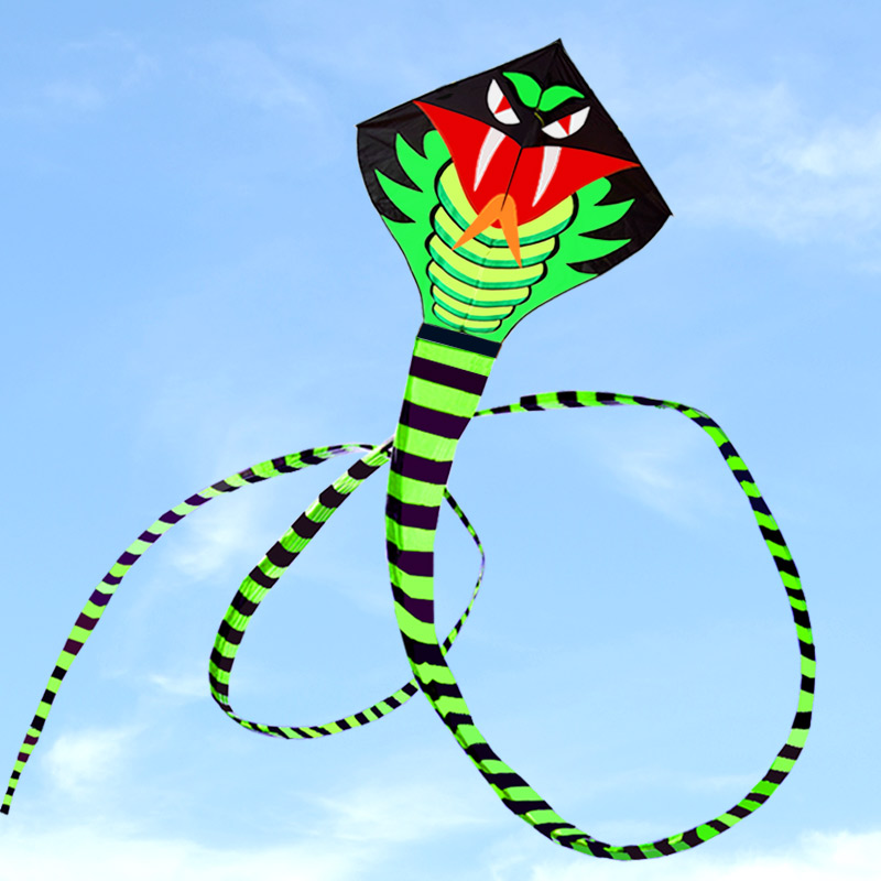 23新款青蛇风筝微风易飞成人专用大型高档长尾蛇儿童卡通初学风争