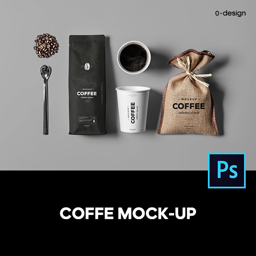 咖啡豆一次性纸杯品牌包装VI应用设计作品贴图ps样机素材展示效果