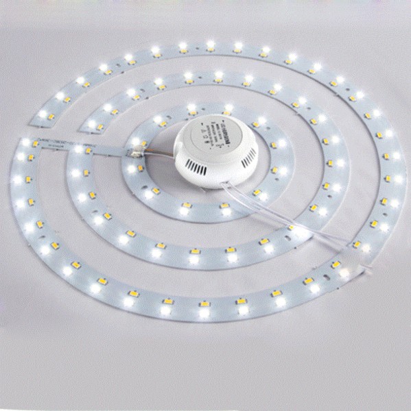 圆形led吸顶灯可变色环形卧室客厅高亮节能光源芯片贴片新款配件