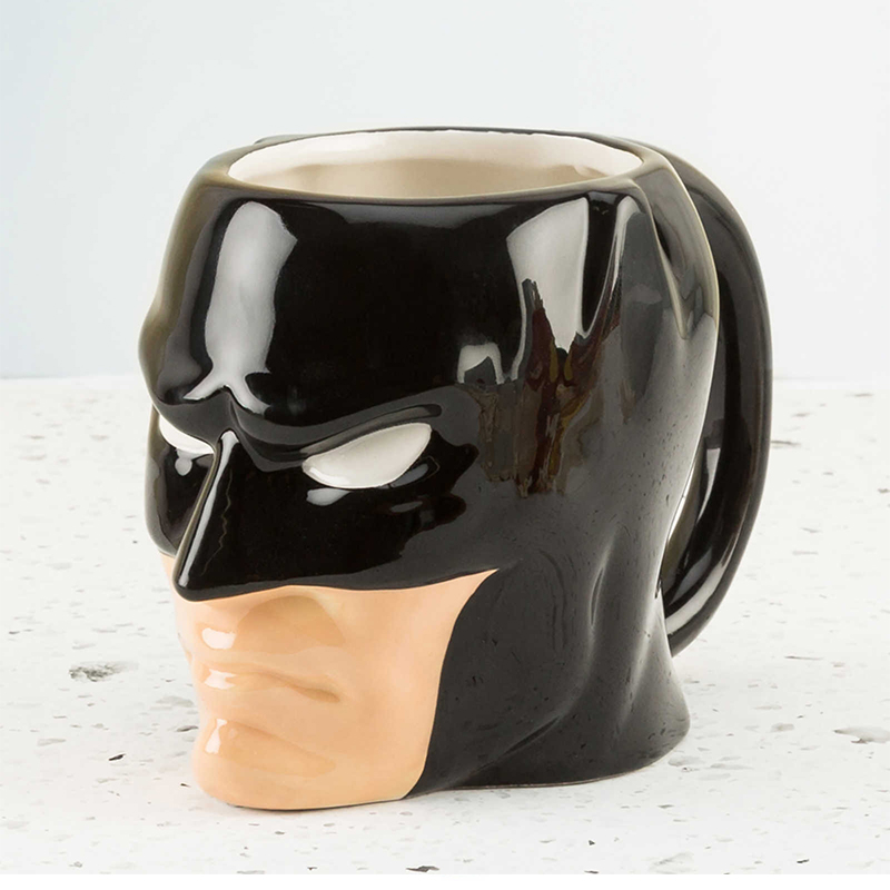 Batman Mug蝙蝠侠立体卡通动漫造型马克杯大号陶瓷水杯搞怪3D杯子