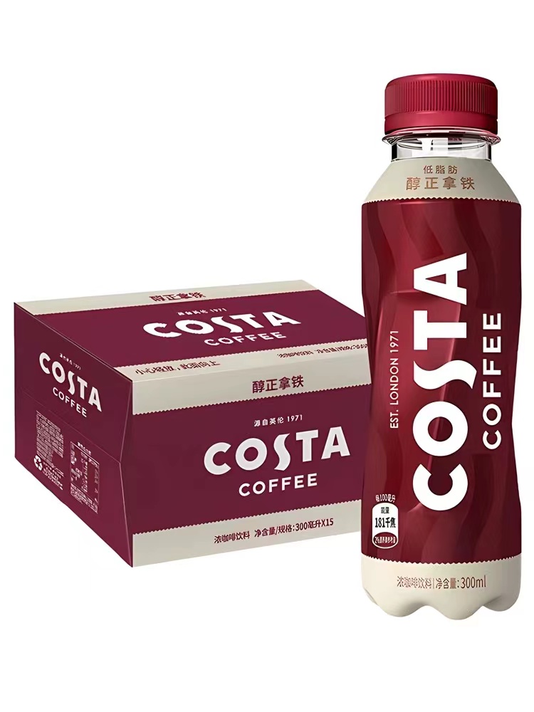 costa咖啡15瓶整箱装摩卡醇正拿铁可口可乐咖啡新老包装随机发