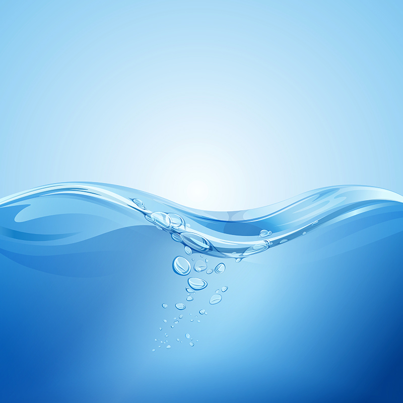 W06水珠水滴水花水分子波浪波纹透明液体蓝色背景AI矢量设计素材