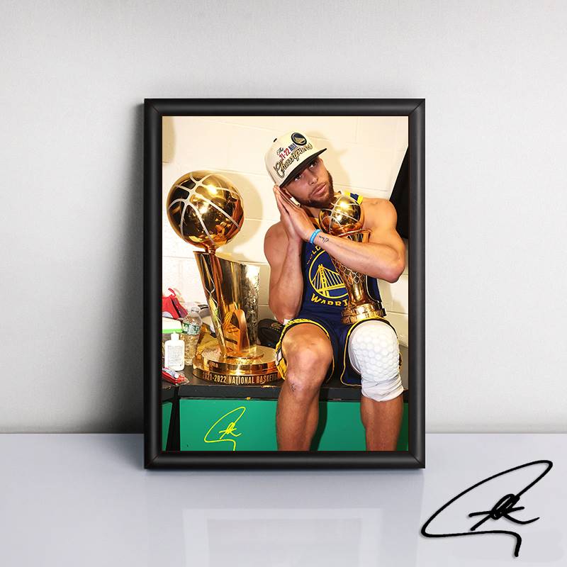 库里海报相框装饰画手办纪念品生日礼物周边篮球明星照片摆件挂画