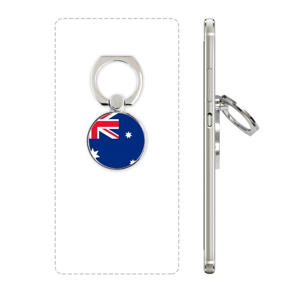 澳大利亚国旗大洋洲国家象征符号圆形图案手机支架指环多功能黏贴懒人桌面支撑礼品