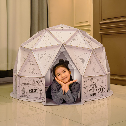 C韩国Box Partner| 原创儿童纸帐篷露营星星屋益智秘密基地折纸屋