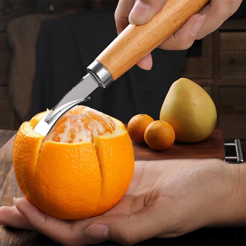 开橙子工具304不锈钢扒石榴切剥柚子神器西柚取肉去皮刮水果工具