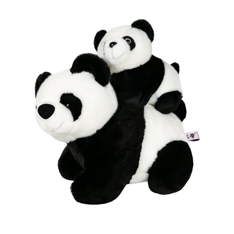 动物园可爱大熊猫毛绒玩具黑白熊猫玩偶大熊猫公仔送国外友人礼物