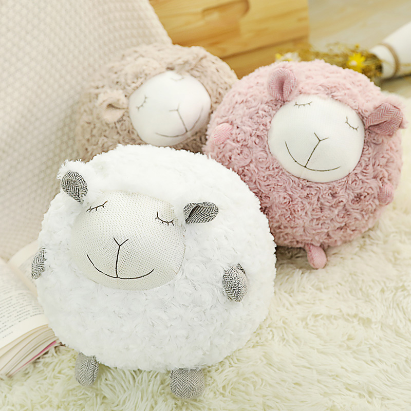 韩国外贸小绵羊公仔毛绒玩具小羊布娃娃北欧安抚儿童玩偶生日礼物