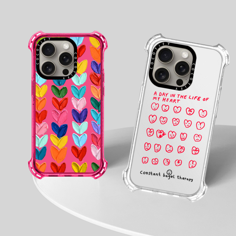 CASETi联名款 迪士尼创意油画爱心 爱心表情适用于苹果15pro max手机壳iPhone14pro 透明保护套全包防摔卡