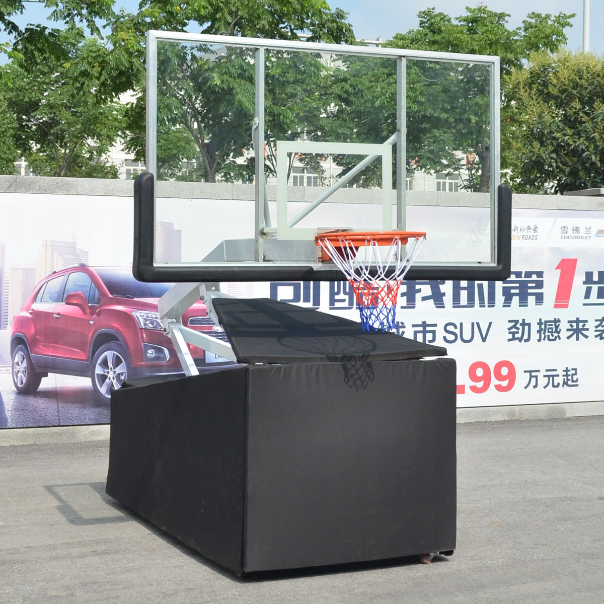 SBA305国标尺寸篮板可移动可折叠式标准高度篮球架篮筐成人可扣篮