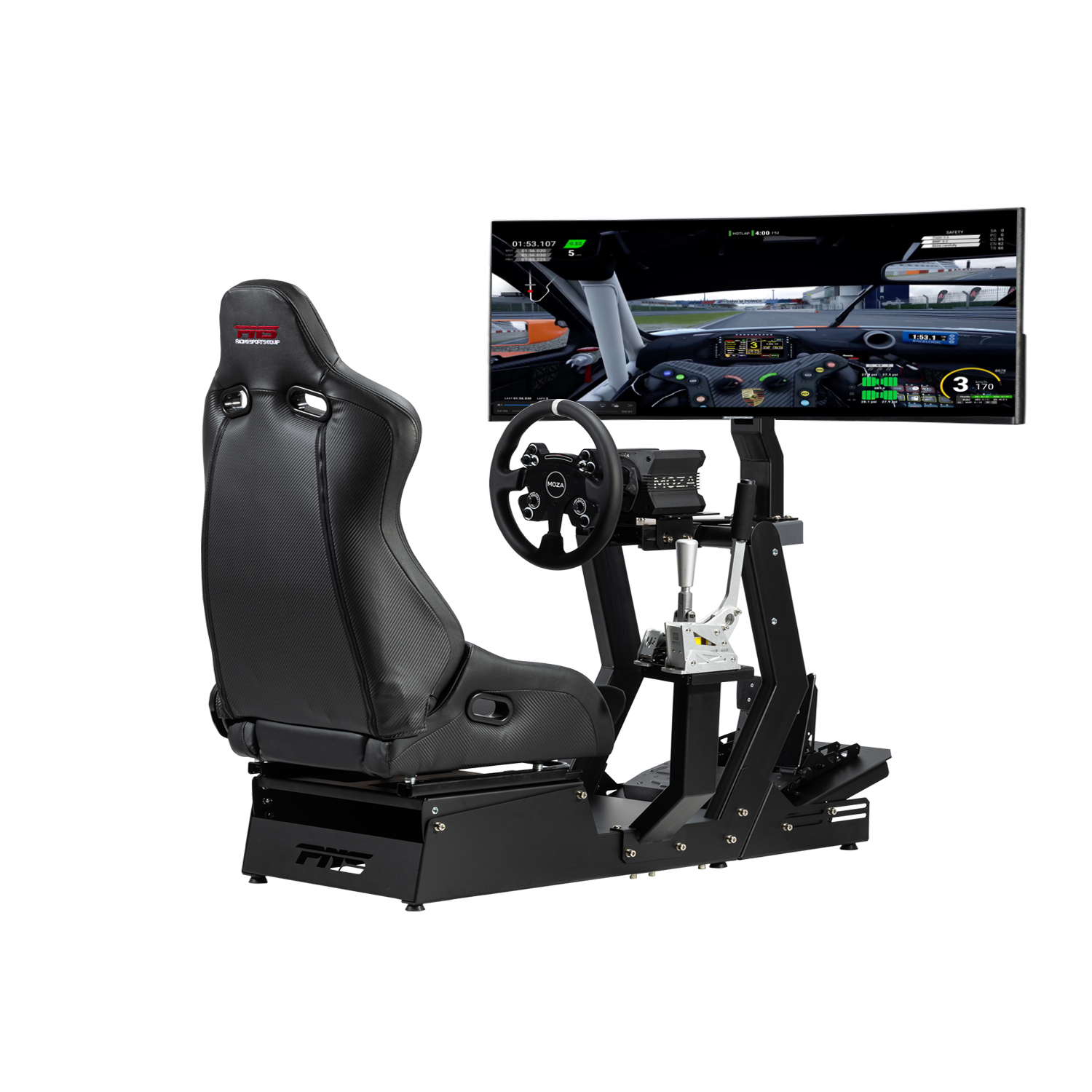 PNS GT-M赛车模拟器支架座椅座舱全套MOZA图马思特速魔直驱F1模拟