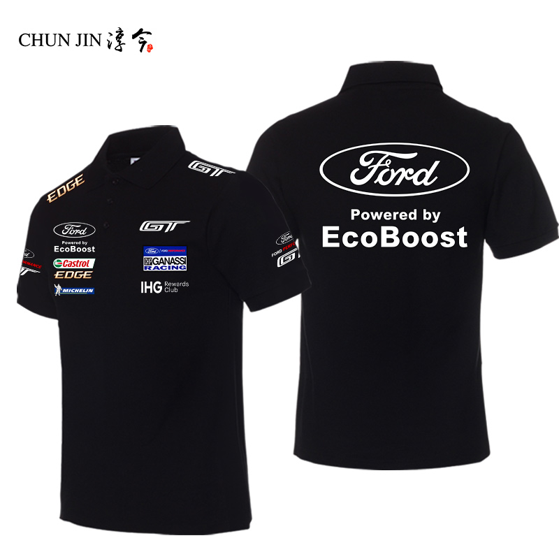 福特GT汽车拉力赛车服F1短袖T恤男勒芒赛纪念款POLO衫半袖上衣服