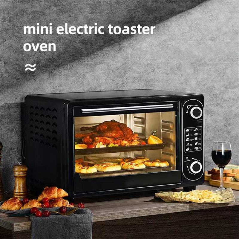 多功能电烤箱家用大容量13L25L48L烤箱英文electric oven跨境电商
