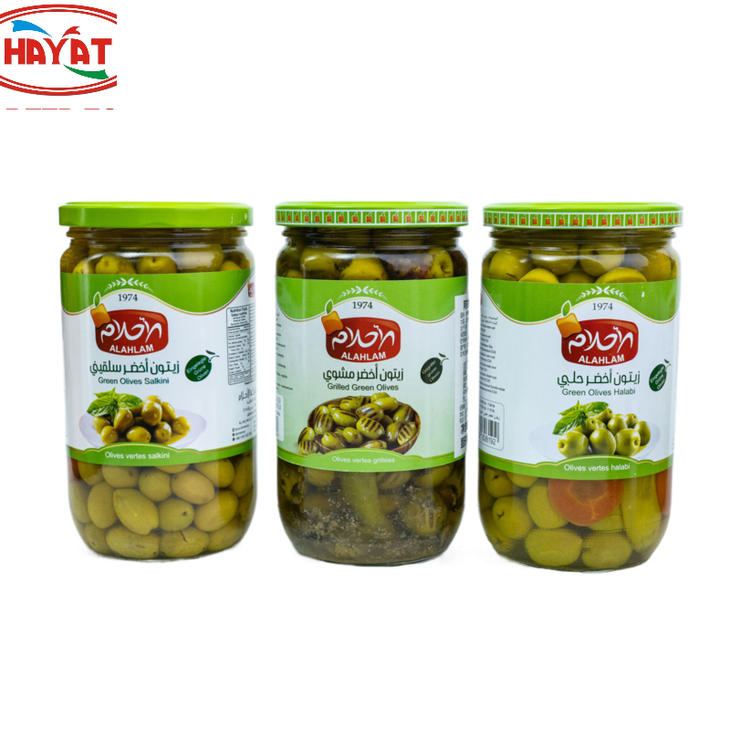 阿拉姆牌青橄榄罐头Green olives叙利亚进口盐渍烤橄榄果即食泡菜