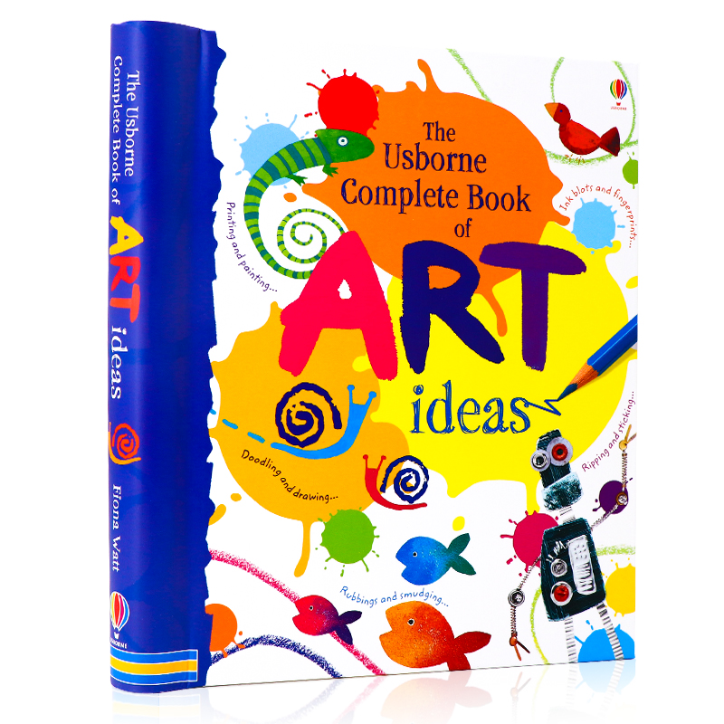 Usborne出品 绘画小点子完整版 Complete Book of Art Ideas 英文原版绘本 创意绘画英语读物读本 幼儿童艺术启蒙早教图画书精装