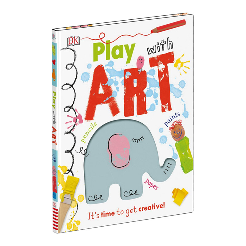 DK玩艺术 是时候变得有创意了 英文原版 Play With Art 儿童艺术启蒙 美术手工DIY 创意启发 英文版进口原版英语书籍