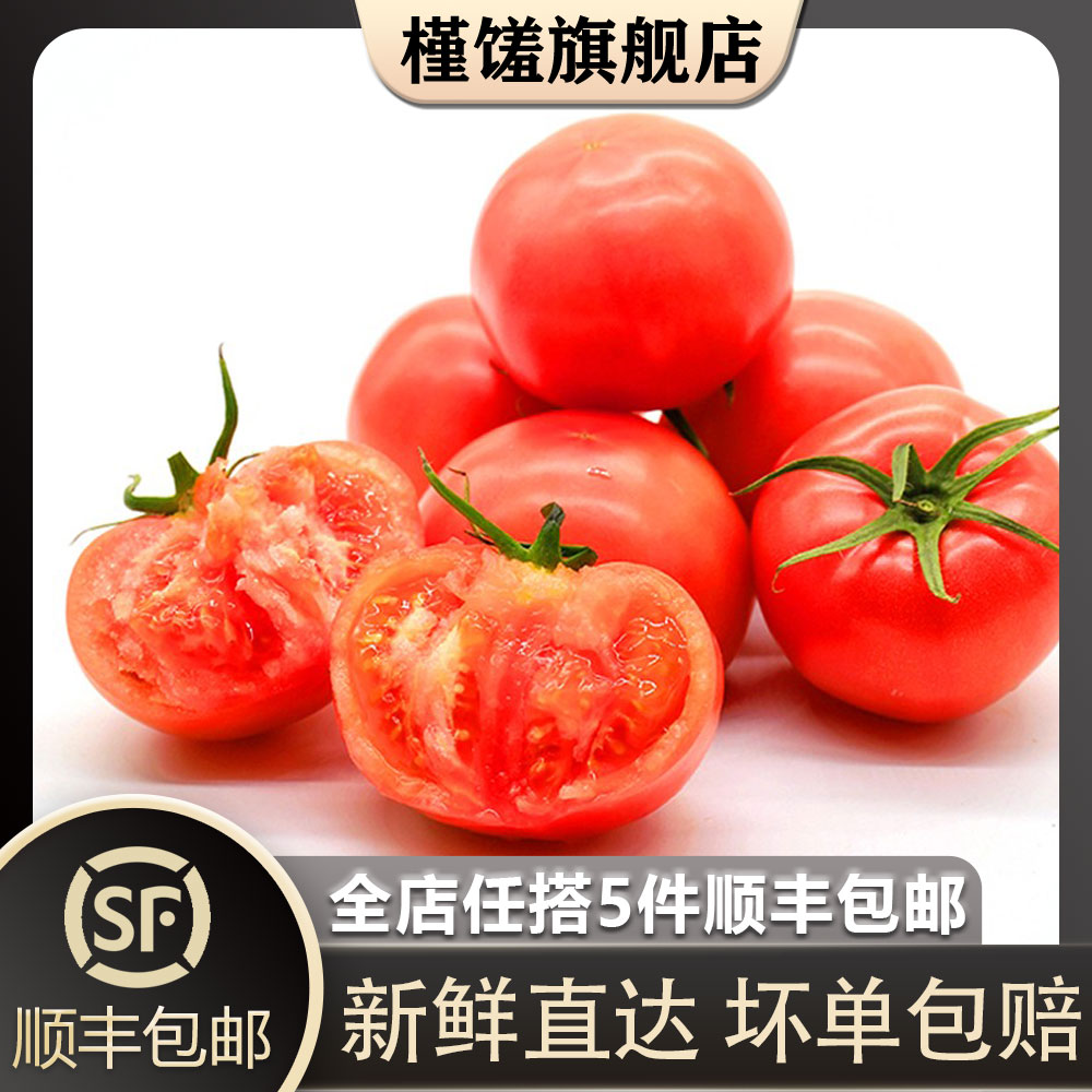 【槿馐】西红柿500g新鲜大番茄沙瓤可生吃自然熟孕妇水果农家自种