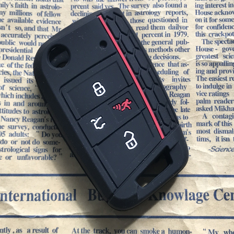 大众保罗MK7新高尔夫斯柯达A7硅胶钥匙套钥匙包车用遥控保护套