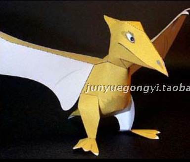 满68包邮恐龙翼龙3D立体折纸动物纸模型儿童亲子手工制作DIY