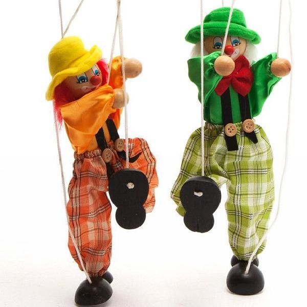 万圣节提线木偶玩具牵线傀儡小丑特色木偶戏道具表演玩偶中国风