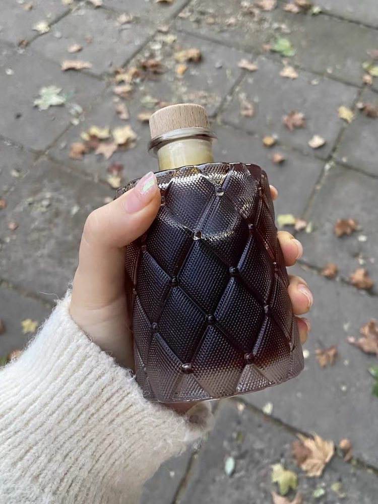 创意好看的冷萃咖啡玻璃瓶随手密封小酒瓶自酿果酒分装空瓶子容器