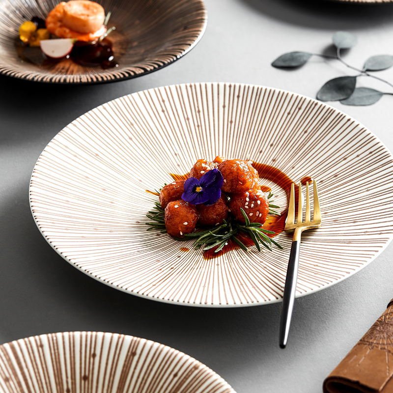 菜盘子创意个性家用网红高端日式复古餐盘餐厅商用仪式感特色餐具