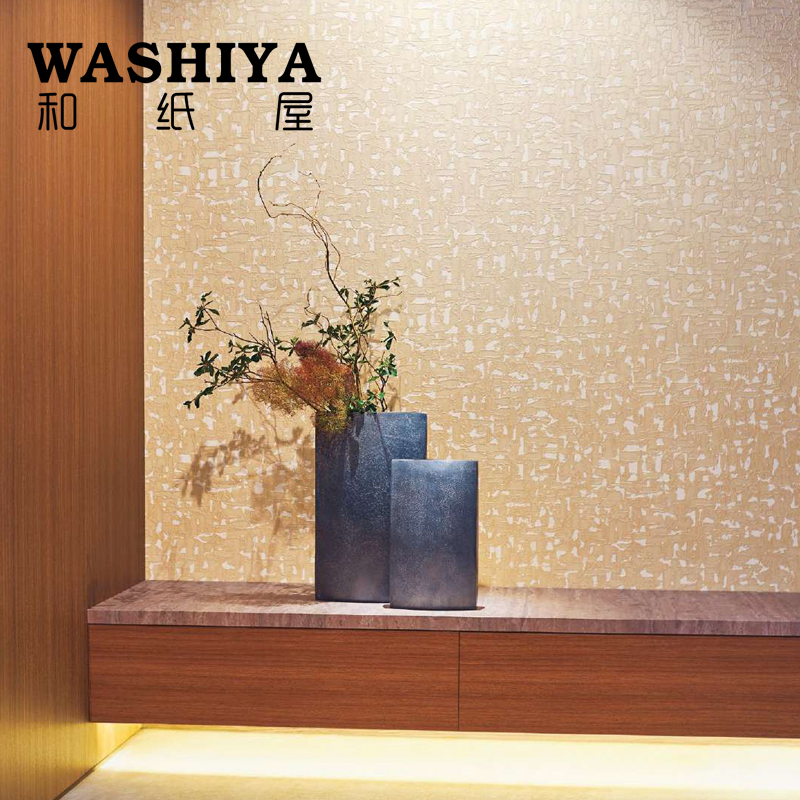 新款日式传统金色错落纹和室榻榻米背景墙进口日本墙纸壁纸按米卖