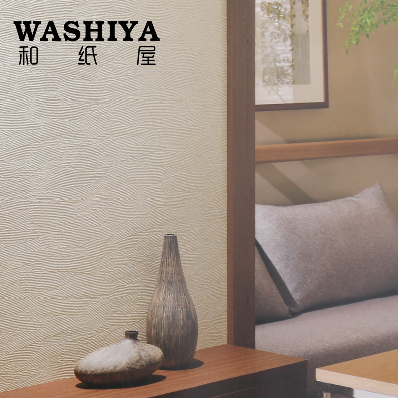 日式传统浮世绘立体海波纹客厅卧室背景墙进口日本墙纸壁纸按米卖