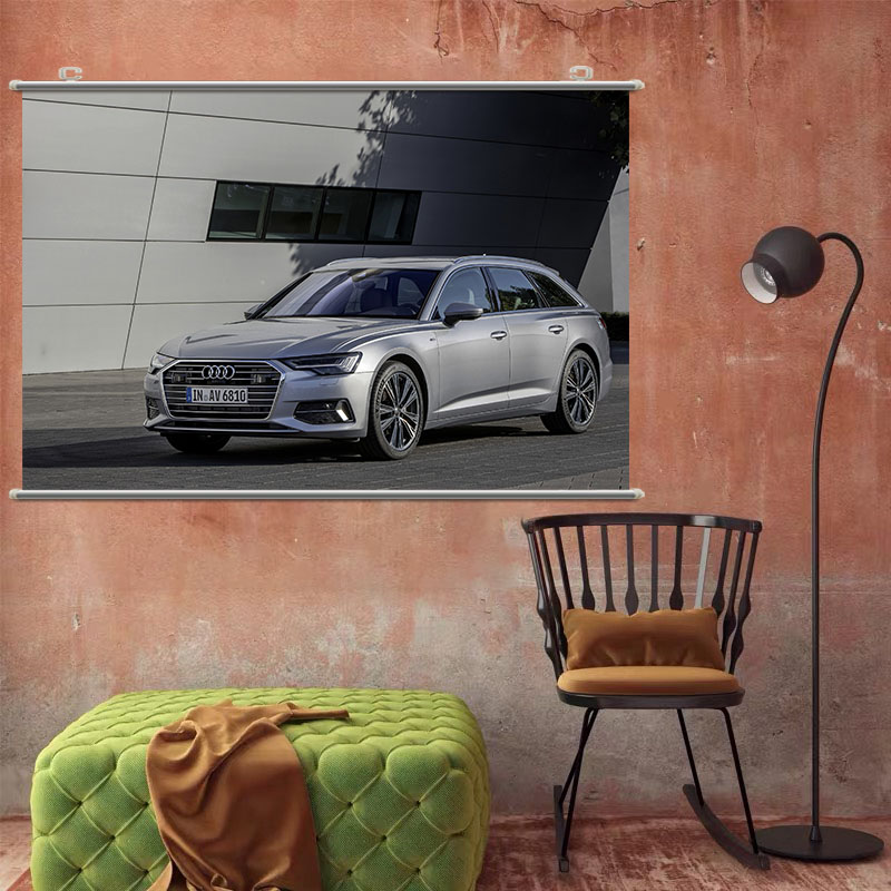 Audi A6 Avant奥迪汽车高清海报壁纸墙贴大学生宿舍卧室卷轴挂画