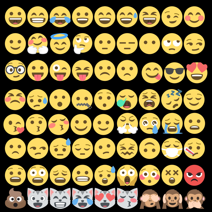 emoji黄脸表情包Emoji表情图片流泪表情包大全高清ai矢量素材png
