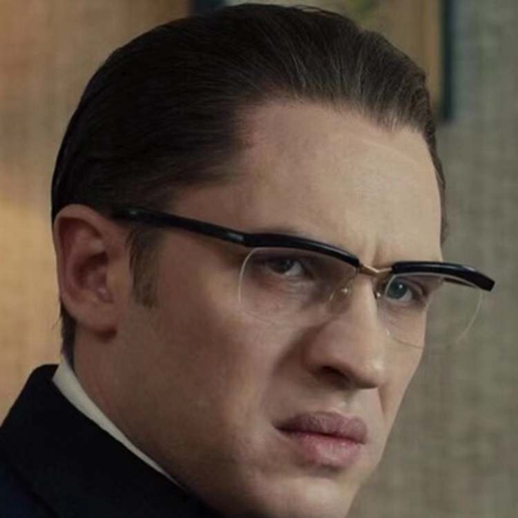 汤姆哈迪 黑道传奇同款 手工制作纯钛男近视复古眉线框 护目眼镜